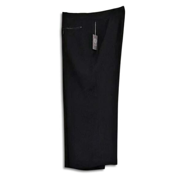 New Vince Camuto Plus Plus High Rise Crop Wide Leg Zip Pocket Dress Pants - Picture 3 of 7